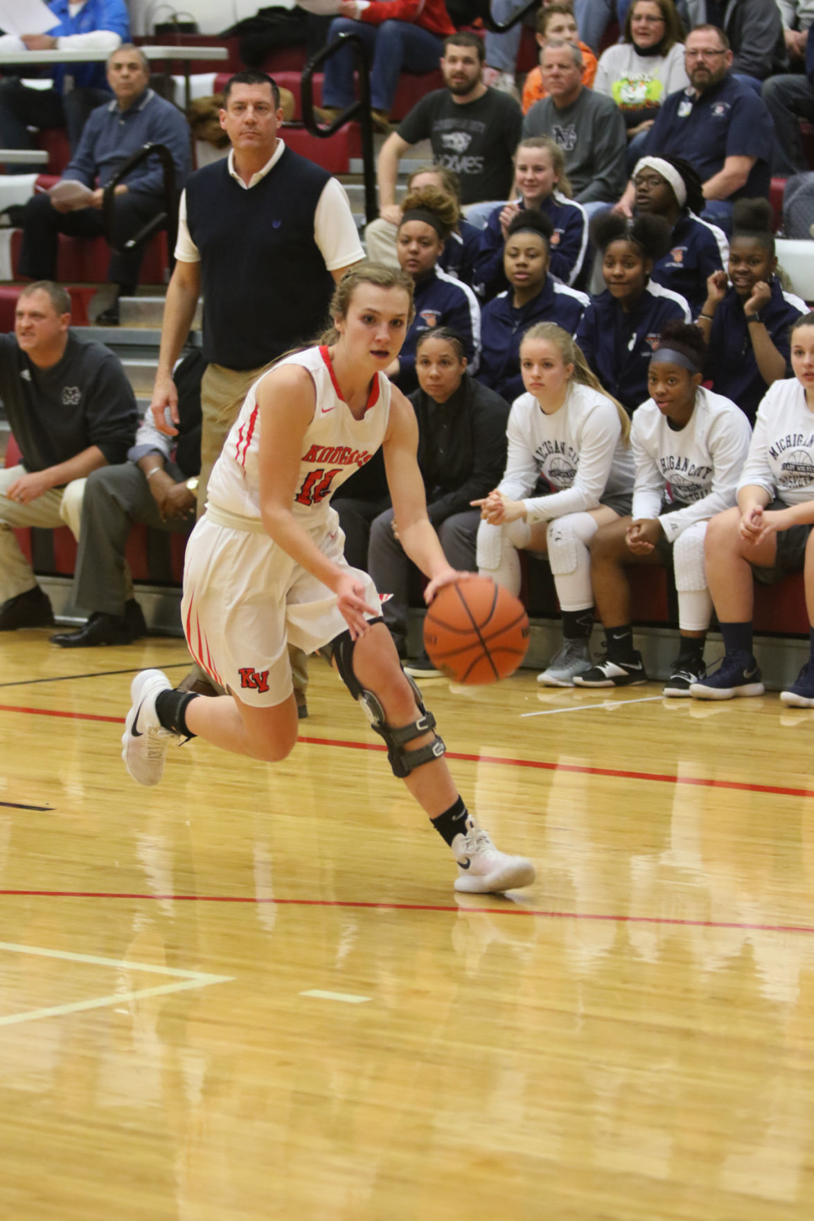 Gallery: Girls basketball sectional - Kankakee Valley vs Michigan City